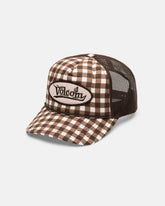 Women's Stone Plaid Trucker Hat