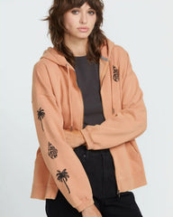 Women's Stone Art Up Zip Hoodie