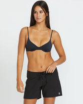 Women's Simply Solid Front-Tie Boardshorts