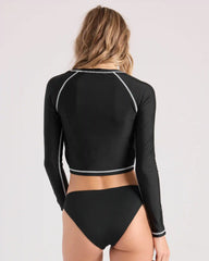 Women's Stone Ray Long Sleeve Crop Rashguard