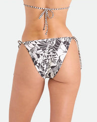 Women's Hibiscus Diamond Tie Side Full Reversible Bikini Bottom