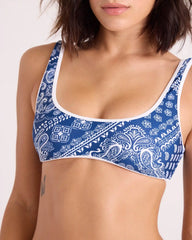 Women's  Bandana Scoop Bralette