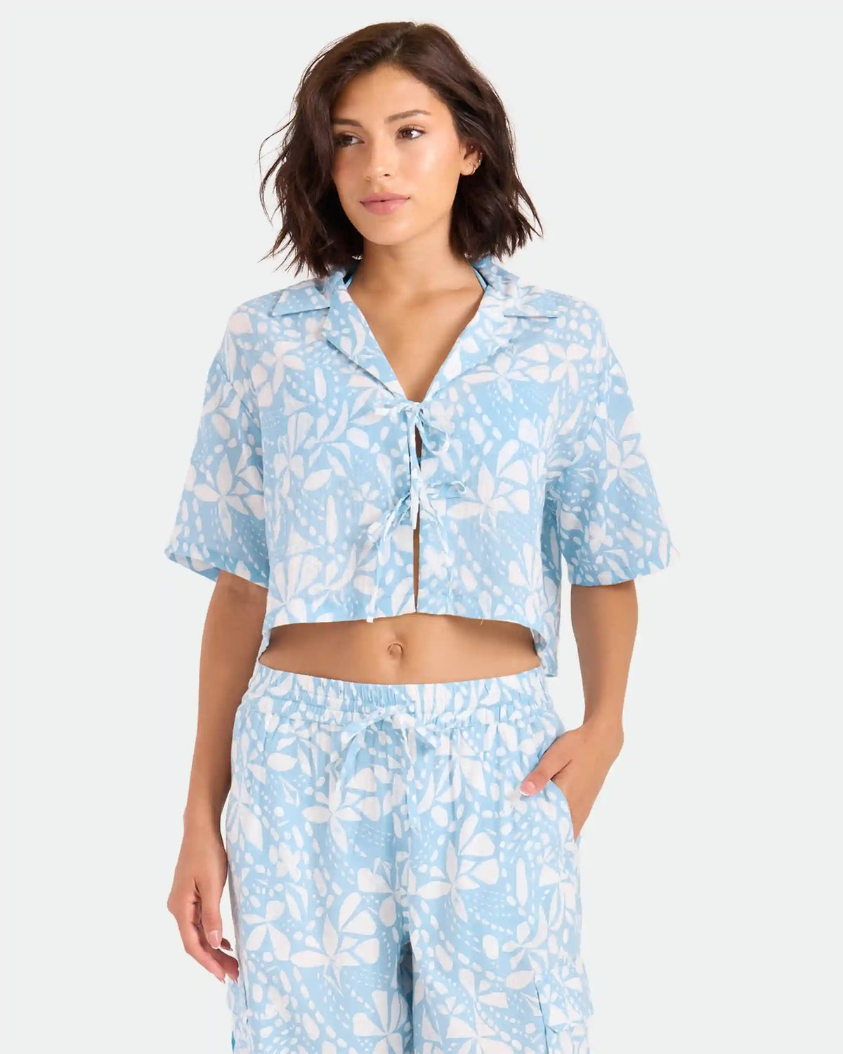 Women's Tied Up Crop Shirt