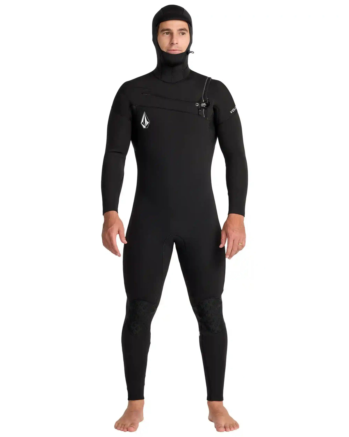 Men's 4/3MM Hooded Chest Zip Full Wetsuit