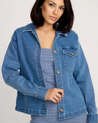Women's Stoned BF Shacket