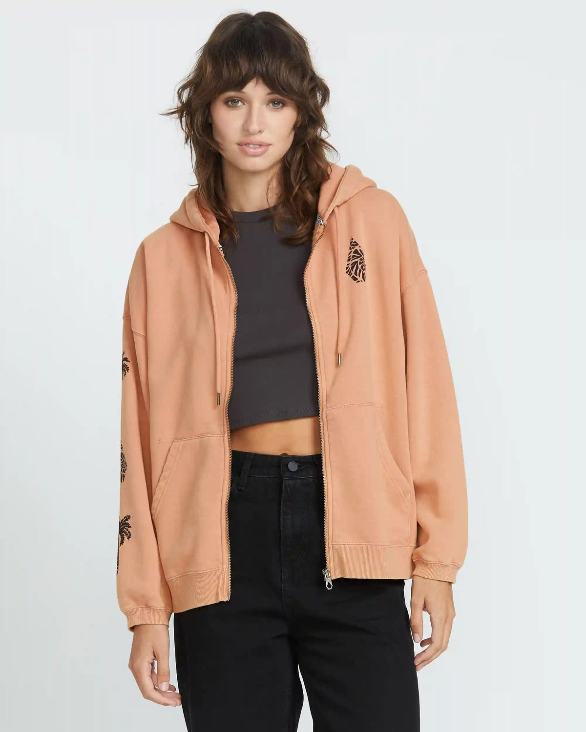 Women's Stone Art Up Zip Hoodie