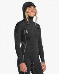 Women's 4/3MM  Modulator Chest Zip Hooded Full Wetsuit