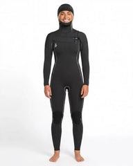 Women's 4/3MM  Modulator Chest Zip Hooded Full Wetsuit