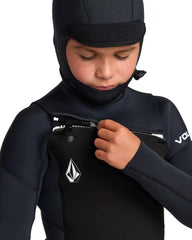 Kids' Big Boys' 5/4MM Hooded Chest Zip Full Wetsuit